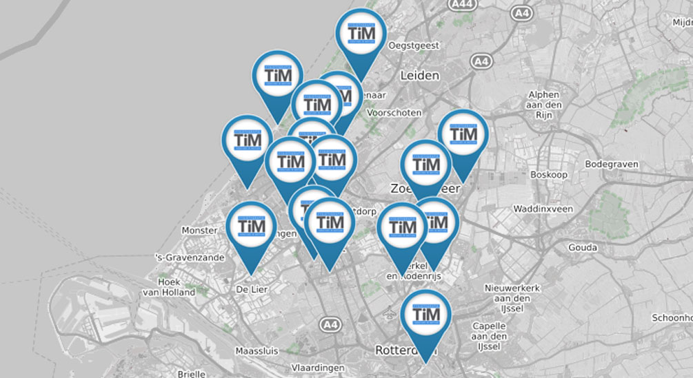 Locaties TiM Fysiotherapie vestigingen